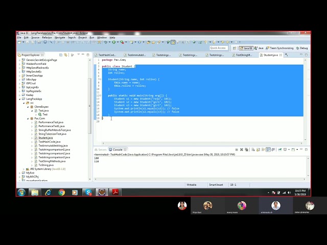 Java string and string class methods with detailed explanation