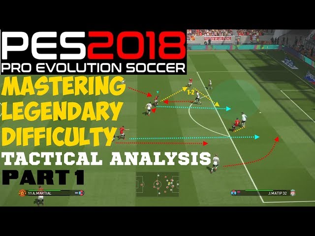 PES 2018 How to Beat Legend Difficulty Tutorial | Part 1 - HOW TO PLAY AGAINST A GEGENPRESS TEAM!