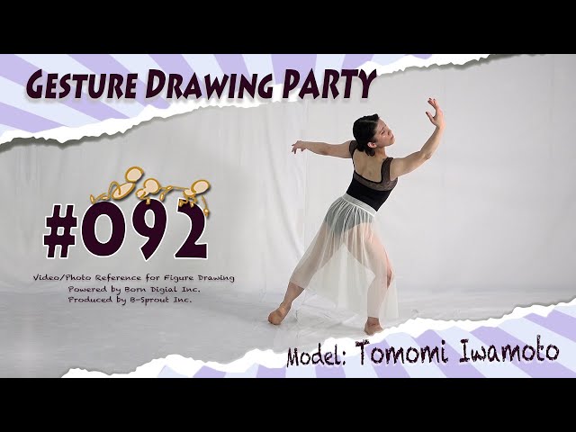 GESture DRAWing Party : #092 Tomomi Iwamoto －Video/Photo Reference for Figure Drawing－