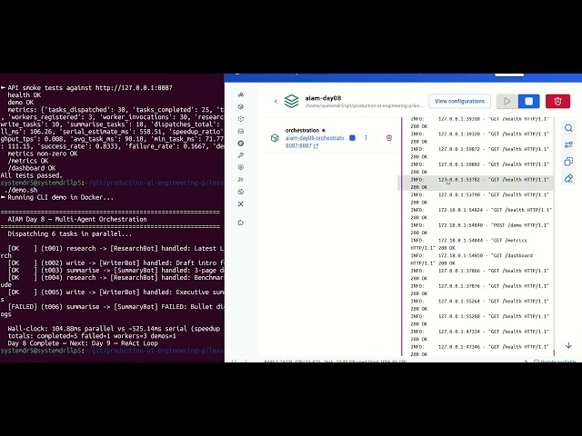 Day 8 — Multi-Agent Orchestration
