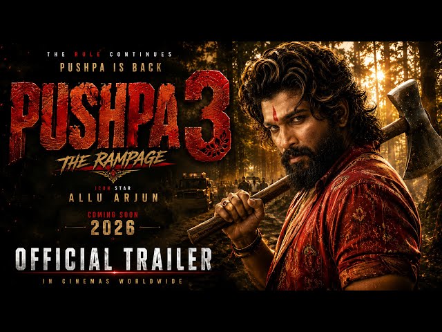 PUSHPA 3: THE RAMPAGE (2027) | Official Trailer | Allu Arjun | 4K Ultra HD