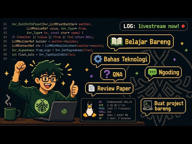 🔴 [LIVE ] QNA Computer Science and Grinding LeetCode Lagi