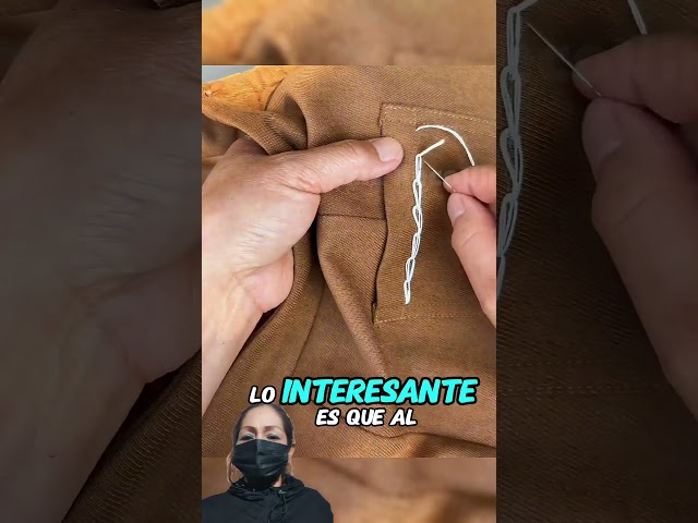 Asi se hace la costura invisible mas facil y efectiva. #costurafácil #viralshorts
