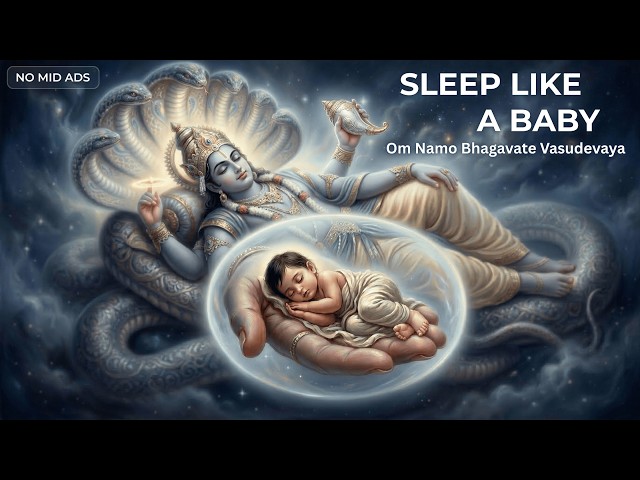 Om Namo Bhagavate Vasudevaya | 2 Hours Deep Sleep Vishnu Mantra for Protection | No Middle Ads