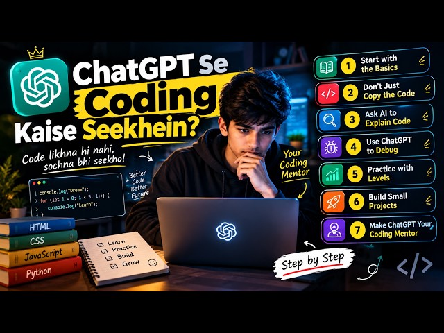How to Learn Coding with ChatGPT 👨‍💻 | Learn Coding Faster with AI
