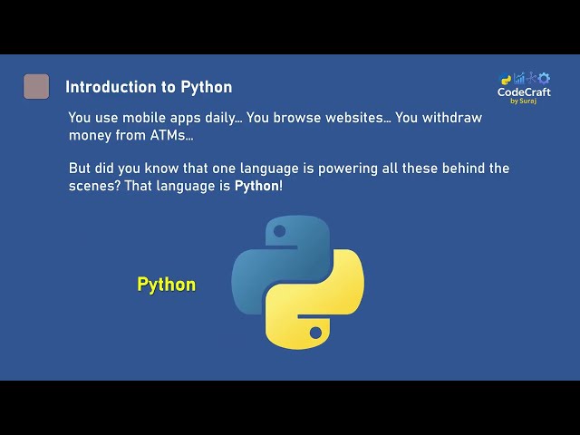 Introduction to Python Programming | Learn Python for Beginners