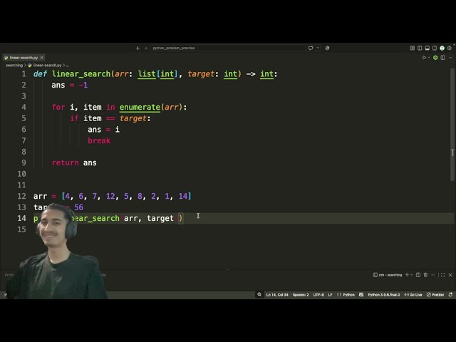 Linear Search with complete explanation and code