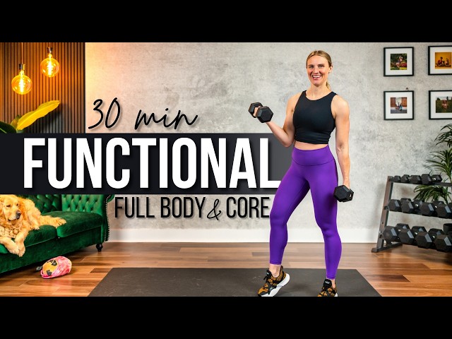 30 min. FUNCTIONAL UNILATERAL Full Body and Core Strength Training