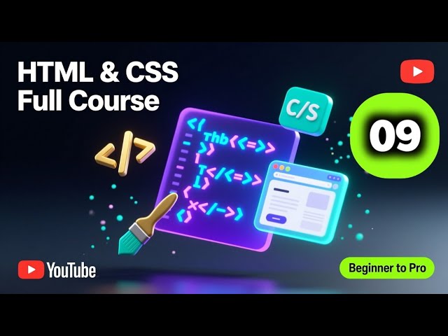 HTML And CSS full course part 9 English