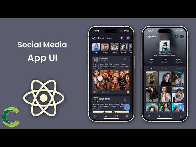 Social Media App UI in React Native | Instagram Clone in React Native | SocialMagic