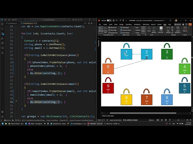 ContactBook - 08 - Disjoint-Set-Union + Find-Union Algorithm