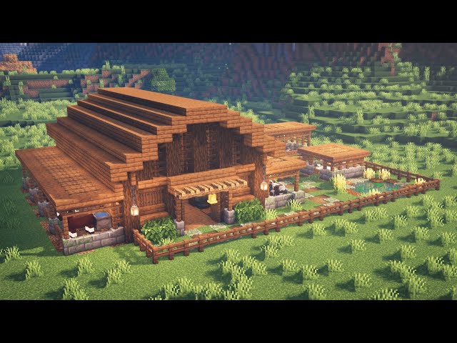 Minecraft | How to Build a Barn for Animals