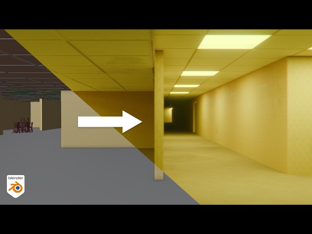 Backrooms in Blender | Full Workflow | 2026