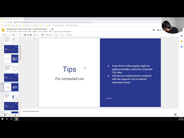 Mastering the Chrome DevTools | Thinkful Workshop