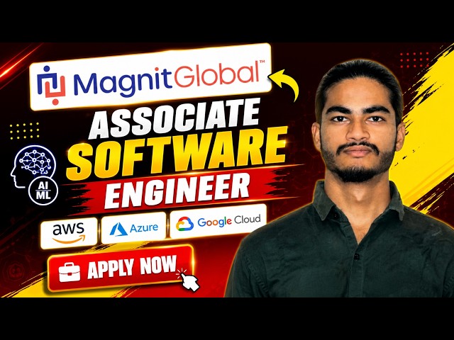 Magnit Global Hiring Associate Software Engineer | Freshers | AI/ML, Python & LLM | Bangalore