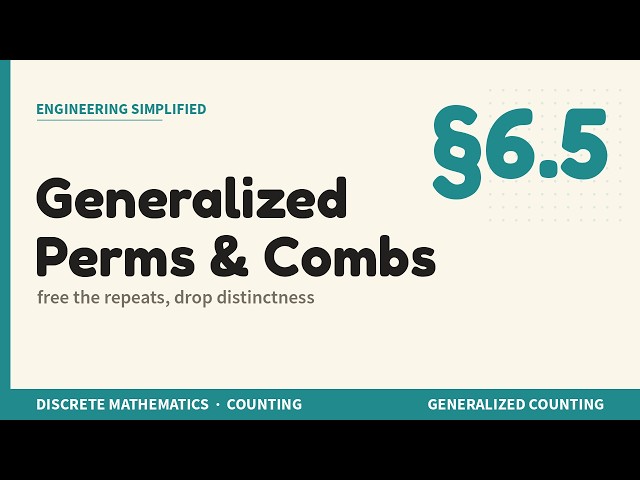 Generalized Permutations & Combinations — Section Intro | Discrete Mathematics §6.5