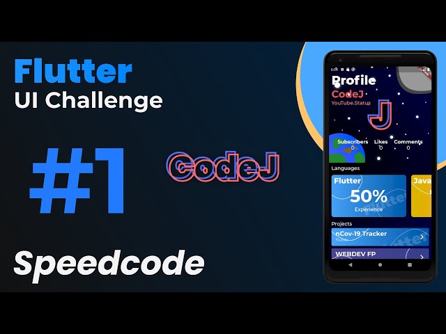 Flutter Profile App | UI Speedcode