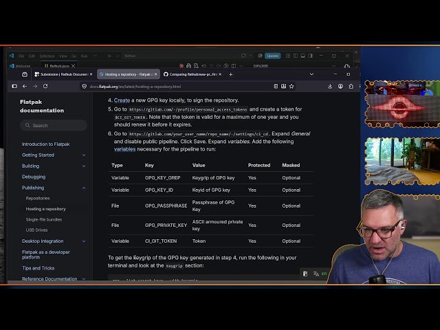 Live Coding: Getting the OBS Retro Effects plugin up on Flatpak for linux users.