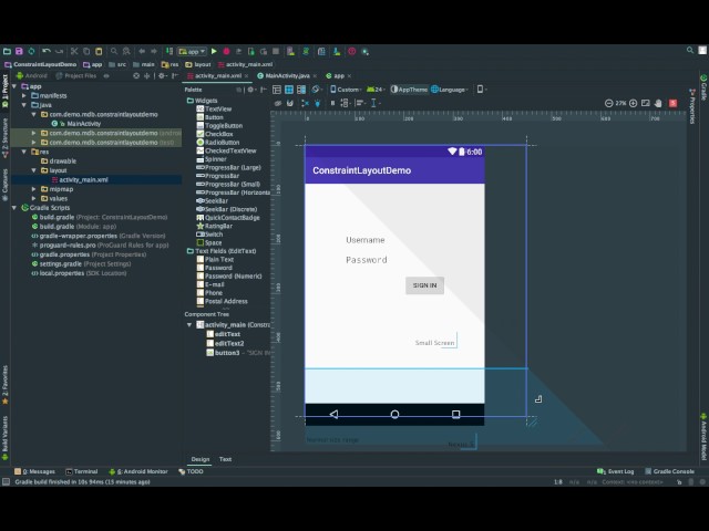Android ConstraintLayout Tutorial