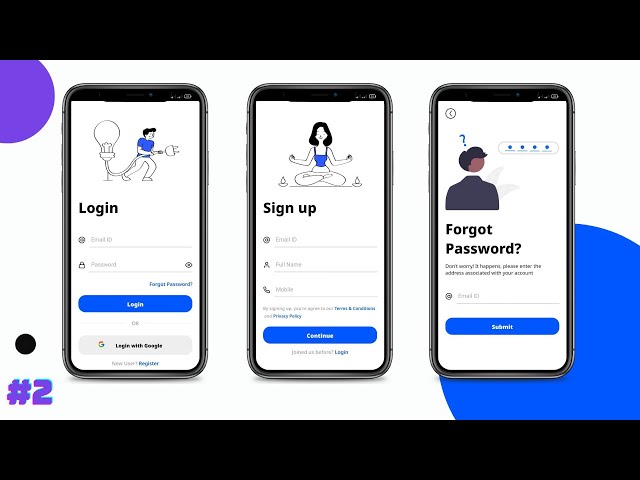 Login Screen In React Native | React Native Login UI Screen app
