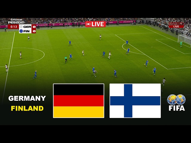 🔴GERMANY vs FINLAND - International Friendly 2026 Match | Pes 21 Gameplay Simulation