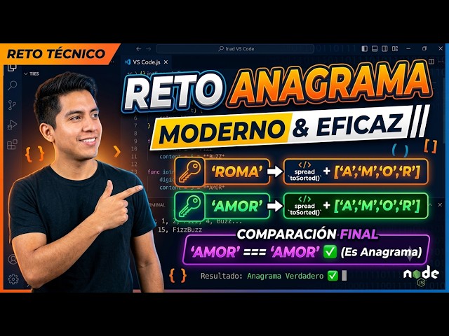 #2. Cómo resolver el reto del ANAGRAMA (Prueba técnica en JavaScript)