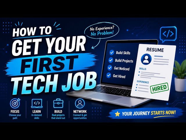 How to Get Your First Tech Job | A Step-by-Step Guide for Beginners | Uplatz