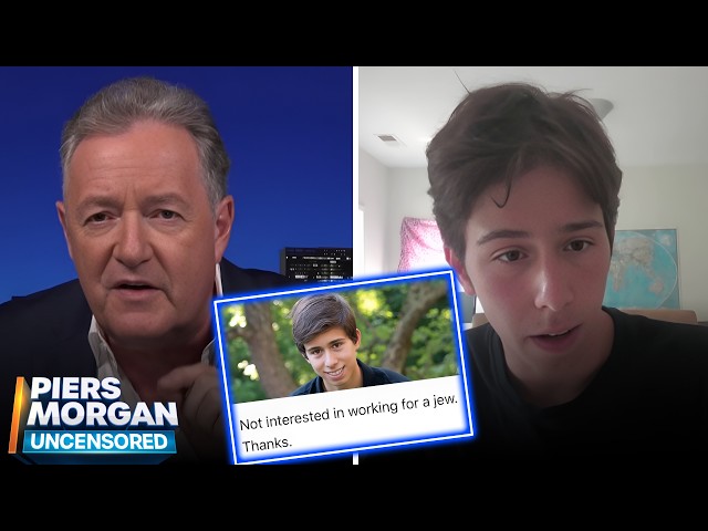 Antisemitic Student vs Piers Morgan On Why He'll 'Never Work For A Jew'