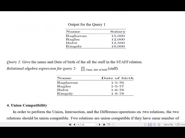 Relational Algebra- Part_1 (Undergraduate)