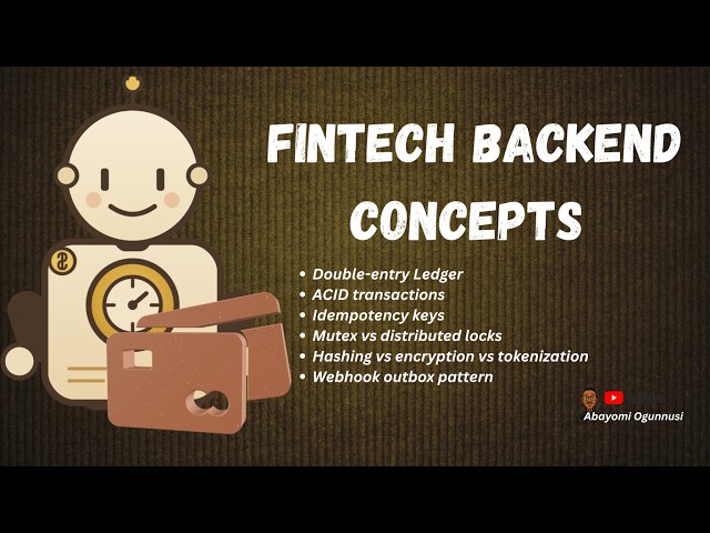 Fintech Backend Concepts