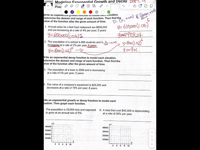Algebra 1, unit 6, part 9