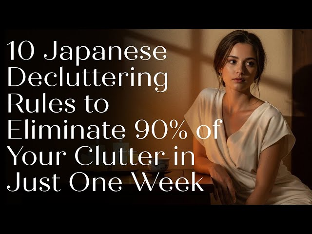 10 Japanese Decluttering Rules to Eliminate 90% of Your Clutter in Just One Week