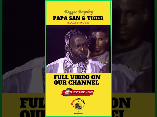Witness Legends Papa San & Tiger's Electrify Reggae Sting Performance [Jamaica 1991] #Music #Shorts