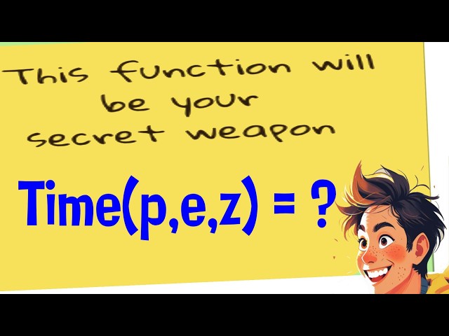Time Function: Why you should use this function too (Number theory)?