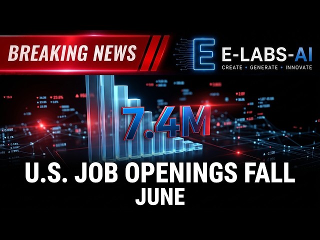 U.S. Job Openings Fall in June — Explained | E-Labs AI