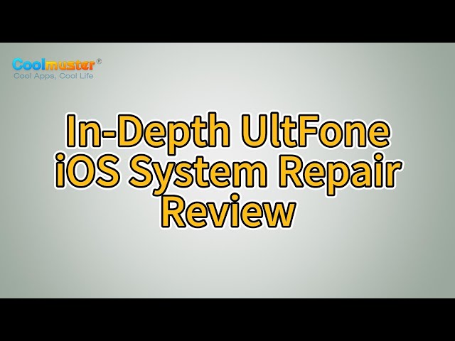 UltFone iOS System Repair Review: Is It Worth Buying in 2025?