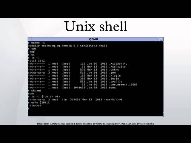 Unix shell