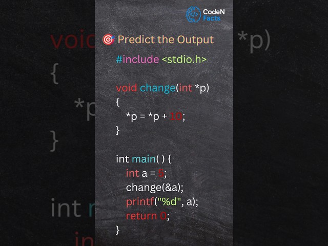 Predict the Output in C 😱 | Pointer Trick Explained #shorts #c #ytshorts #coding