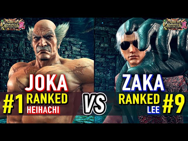 T8 🔥 JOKA (#1 Ranked Heihachi) vs ZAKA (#9 Ranked Lee) 🔥 Tekken 8 High Level Gameplay