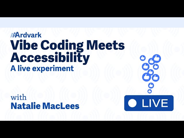 Vibe Coding Meets Accessibility: A Live Experiment