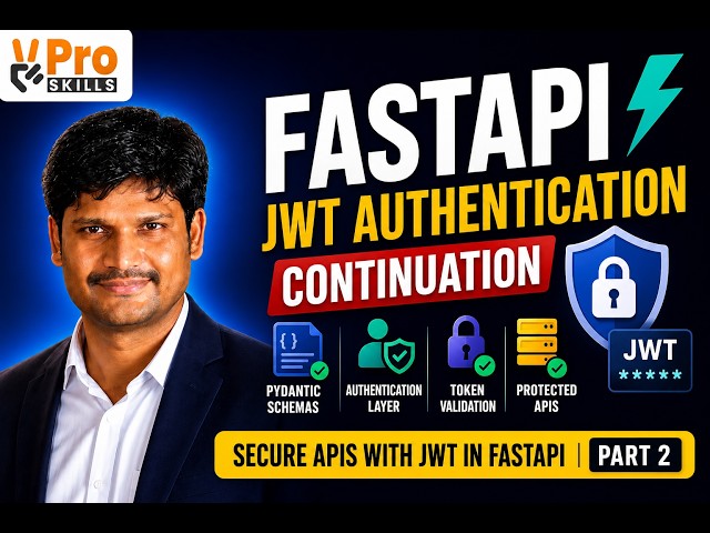 FastAPI JWT Authentication Tutorial | Pydantic Schemas, Token Validation & Protected APIs | Part 2