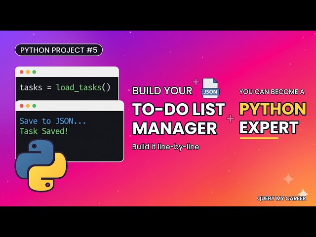 Build a Python Project in 30 Mins! 🐍 To-Do List App (Tamil)