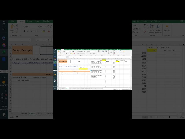 Solver and Random Products picking Example #excelautomation #vbatutorial #excelproject