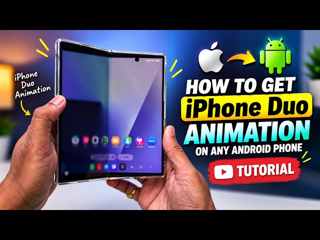 How to get iPhone Duo Animation On Any Android Phone Tutorial #iphone #zfold7 #samsung