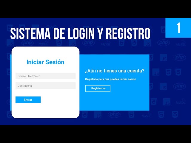 Login y Registro con HTML - CSS - JS || Parte1