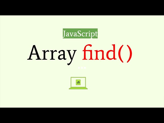 JavaScript array find Method || JavaScript tutorial for beginners