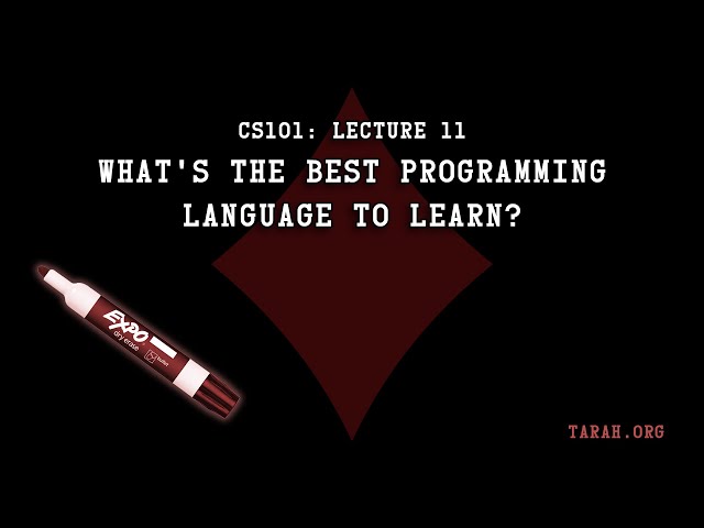CS101: What's the best programming language to learn? (Lecture 11)