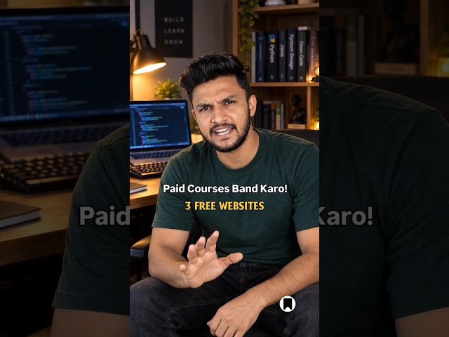 Coder & Developer Must Watch | 3 Free Coding Learning Websites #shorts #coder