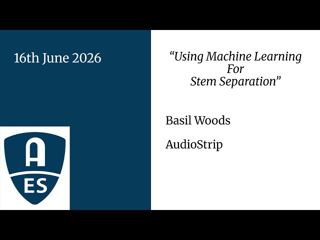 Using Machine Learning for Stem Separation