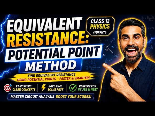 Equivalent Resistance: Potential Point Method-English | Class 12 Physics | JEE & NEET